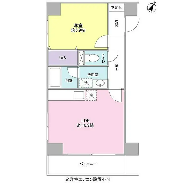 プロスペクト入谷 4階階 間取り