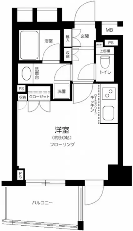 ドルフ後楽園ステーションフロント 9階階 間取り