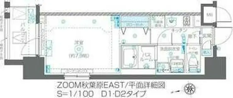 ZOOM秋葉原EAST 10階階 間取り