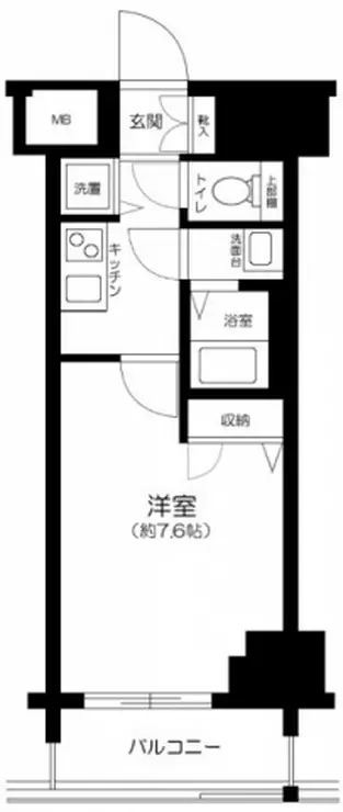 グランシアタワー亀戸 4階階 間取り