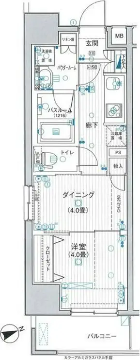 日神デュオステージ浅草三筋 11階階 間取り