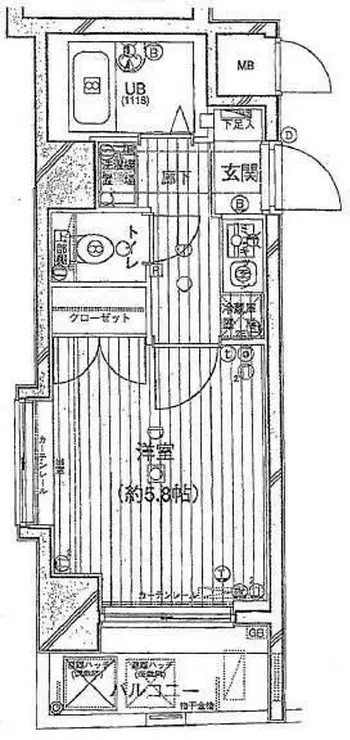 メインステージ早稲田 4階階 間取り
