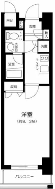 プレール・ドゥーク東京EASTIII 7階階 間取り