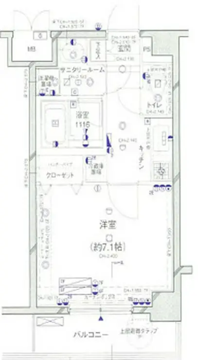 パレステュディオ神田EAST 7階階 間取り