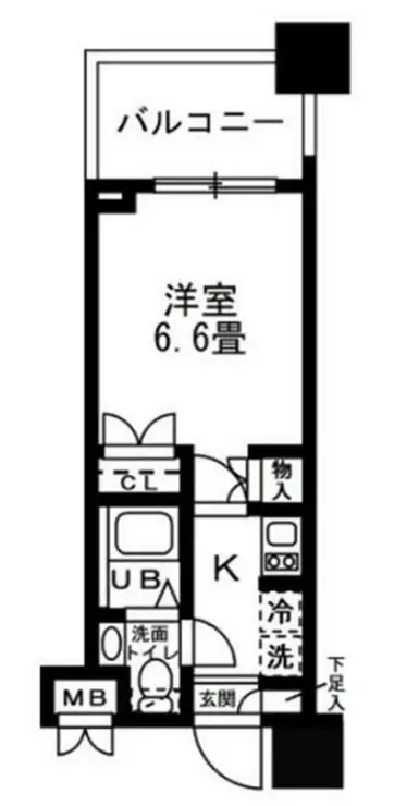 レジディア錦糸町 4階階 間取り
