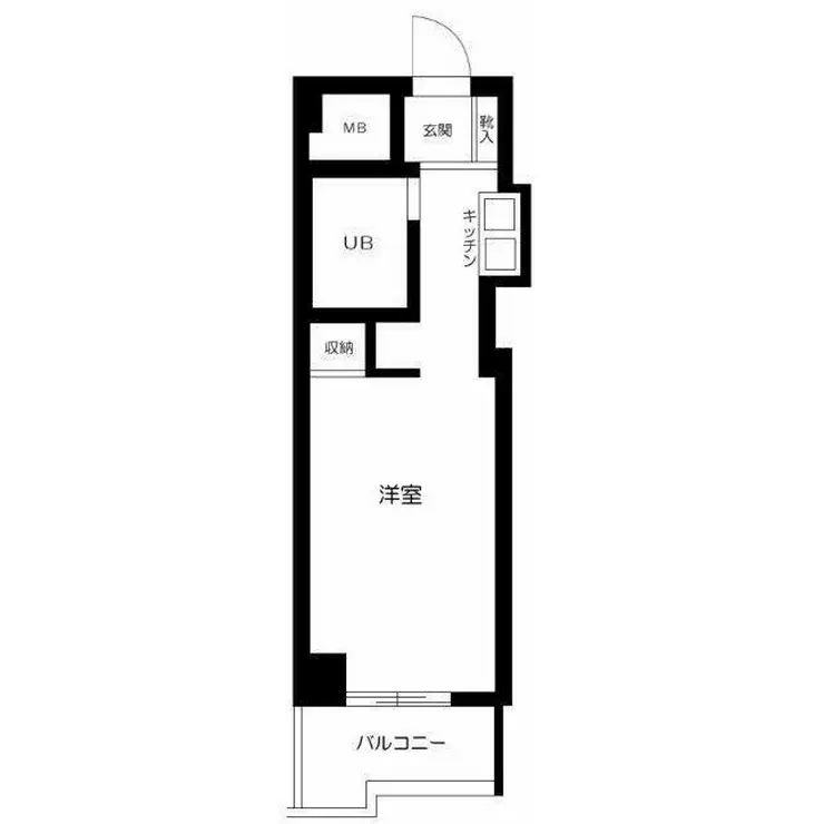 スカイコート入谷 3階階 間取り