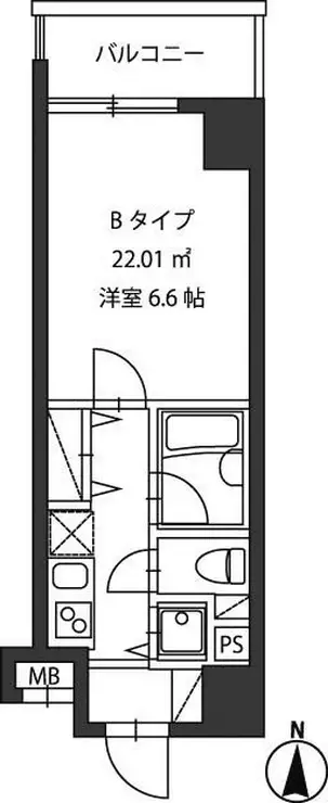 レジディア新御茶ノ水 2階階 間取り