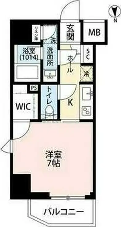 プレール・ドゥーク菊川駅前 3階階 間取り