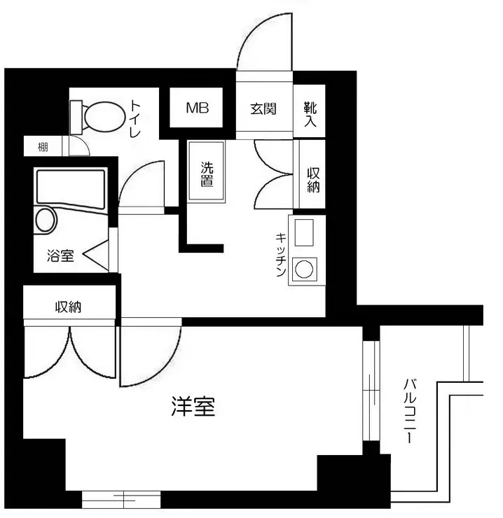 ヴェルステージ茅場町 7階階 間取り