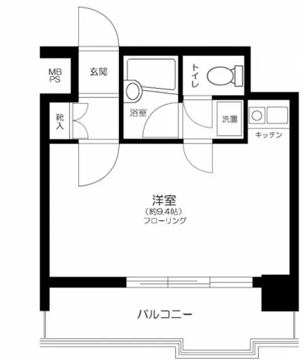 東建シティハイツ上野 7階階 間取り