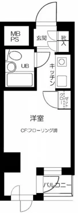 江戸川橋センチュリープラザ21 6階階 間取り
