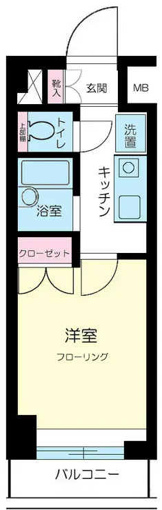 スカイコート日本橋人形町 2階階 間取り