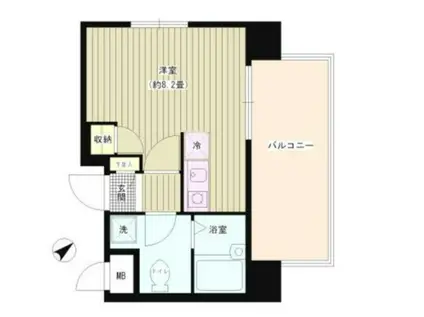 パークホームズ文京千石ステーションアリーナ(ワンルーム/7階)の間取り写真