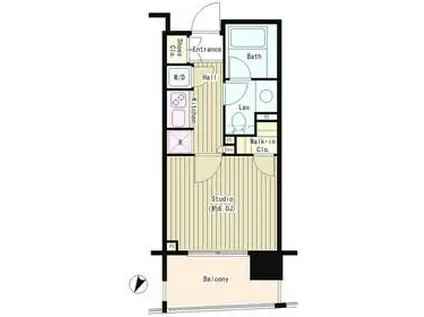 コクヨーレ日本橋(1K/6階)の間取り写真