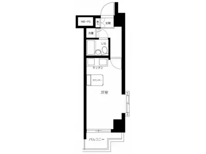 日神パレステージ御茶ノ水(ワンルーム/6階)の間取り写真