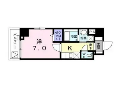 LINO ASAKUSA(1K/6階)の間取り写真