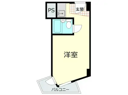 インペリアルお茶の水(ワンルーム/3階)の間取り写真