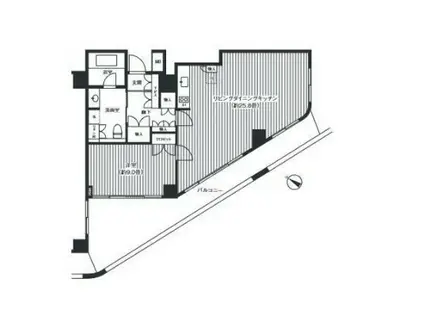 ヒューリック浅草一丁目(1LDK/3階)の間取り写真