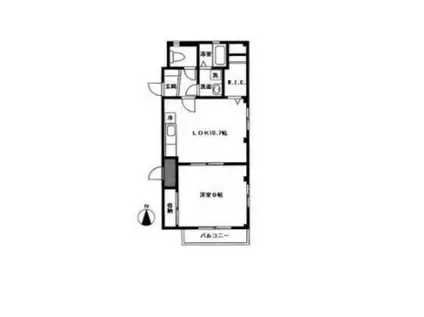 VILLA VICINA(1LDK/1階)の間取り写真