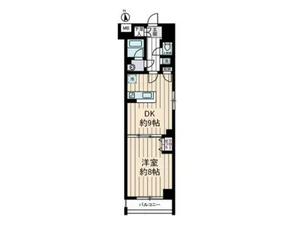いずみマンションⅡ(1LDK/4階)の間取り写真