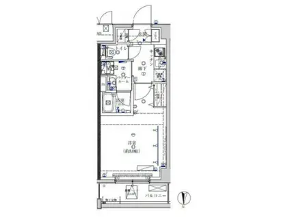 クレイシア両国ルクール(1K/6階)の間取り写真