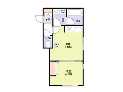 モンレーヴ本駒込(1DK/1階)の間取り写真