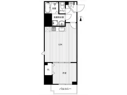 パレスシンシア江東橋(1LDK/3階)の間取り写真