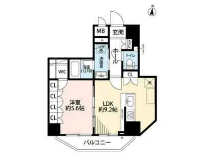 プレール・ドゥーク本所吾妻橋Ⅵ(1LDK/7階)の間取り写真