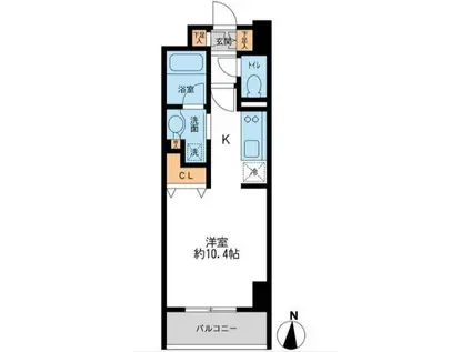 レジデンス両国駅前(ワンルーム/5階)の間取り写真