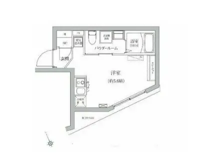 ベルシードステアー日暮里(ワンルーム/1階)の間取り写真