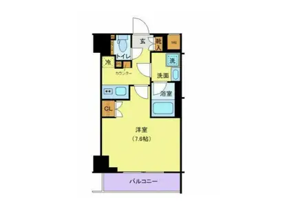 オープンブルーム東日本橋(1K/5階)の間取り写真