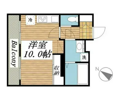 メゾン・ド・ヴィレ千駄木(ワンルーム/11階)の間取り写真