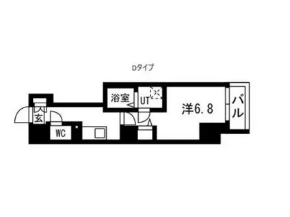 TRADIS秋葉原(1K/6階)の間取り写真
