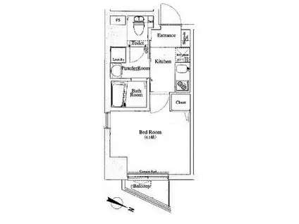 アイフェリーク神田(1K/5階)の間取り写真