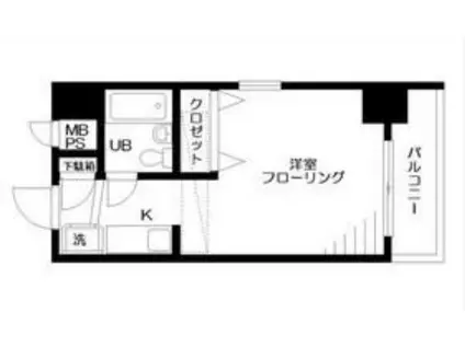 日神パレステージ御徒町(ワンルーム/5階)の間取り写真