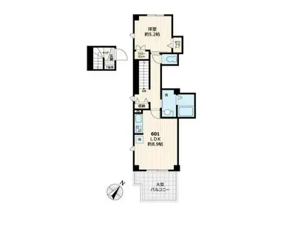 LA PAIX SKYTREE ラペスカイツリー(1LDK/6階)の間取り写真