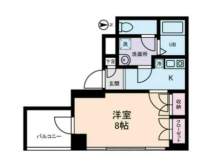 小宮ビル(1K/7階)の間取り写真