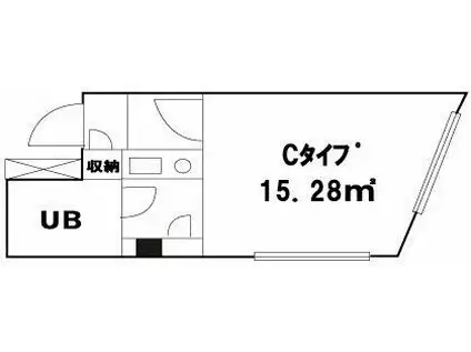 グランハイツ1(ワンルーム/1階)の間取り写真