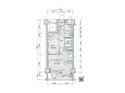 レクシオ向島(1LDK/5階)の間取り写真