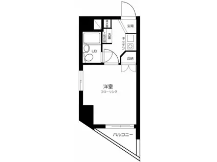 パールマンション白山(1K/2階)の間取り写真