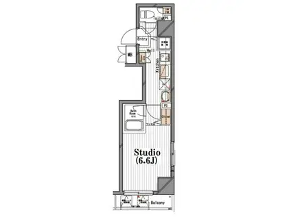 ガラ・シティ東日本橋(1K/11階)の間取り写真