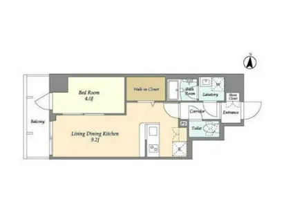 グランエール森下ウエスト(1LDK/8階)の間取り写真