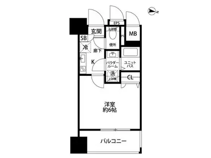 プレサンス本駒込アカデミア(1K/11階)の間取り写真