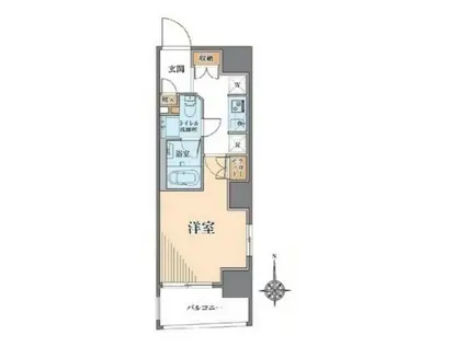 ドムス・スタイル両国(1K/10階)の間取り写真