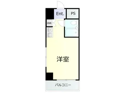 中銀ベル築地マンシオン(ワンルーム/6階)の間取り写真