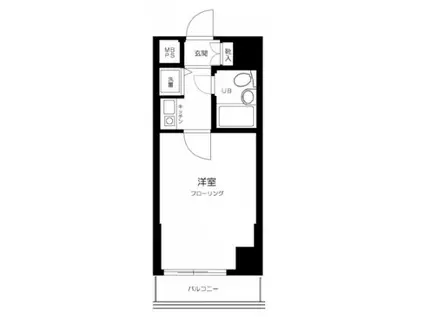 ライオンズマンション音羽(1K/11階)の間取り写真