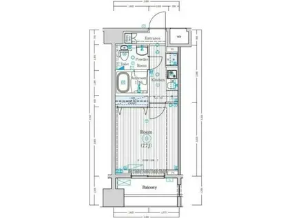 レオーネ南千住(1K/5階)の間取り写真
