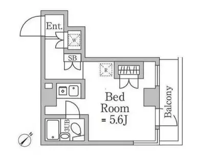 ドルチェ日暮里(ワンルーム/3階)の間取り写真