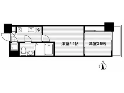 TOKYO MITO STREET(1DK/6階)の間取り写真