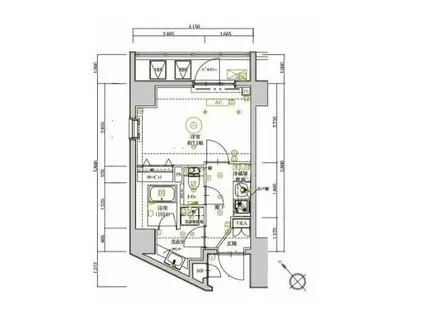 ARTESSIMO ESK(1K/8階)の間取り写真